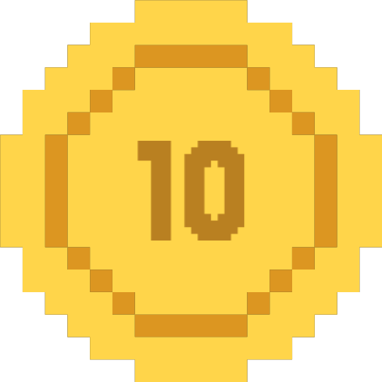 pixel coin worth 10